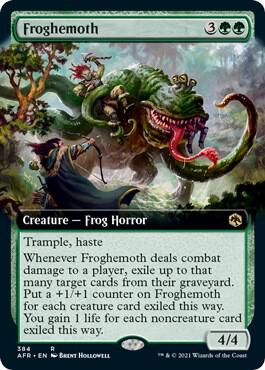 Froghemoth (Extended Art) card from Adventures in the Forgotten Realms