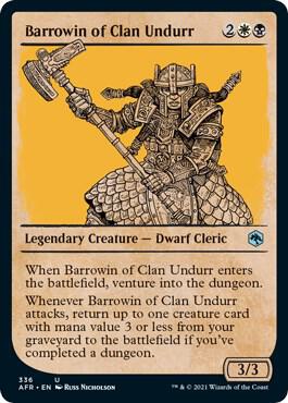 Barrowin of Clan Undurr (Showcase) card from Adventures in the Forgotten Realms