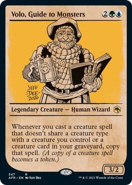 Volo, Guide to Monsters (Showcase) card from Adventures in the Forgotten Realms