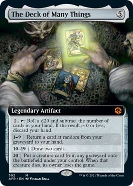 The Deck of Many Things (Extended Art) card from Adventures in the Forgotten Realms