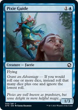 Pixie Guide card from Adventures in the Forgotten Realms