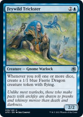 Feywild Trickster card from Adventures in the Forgotten Realms