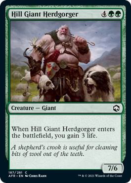 Hill Giant Herdgorger card from Adventures in the Forgotten Realms