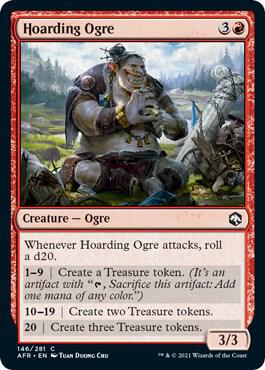Hoarding Ogre card from Adventures in the Forgotten Realms