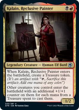 Kalain, Reclusive Painter card from Adventures in the Forgotten Realms