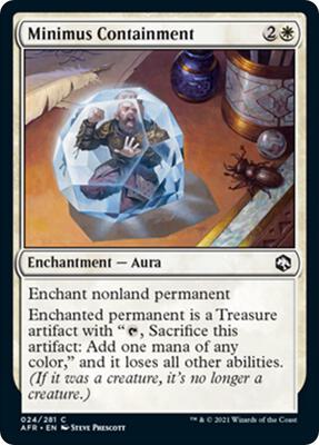 Minimus Containment card from Adventures in the Forgotten Realms