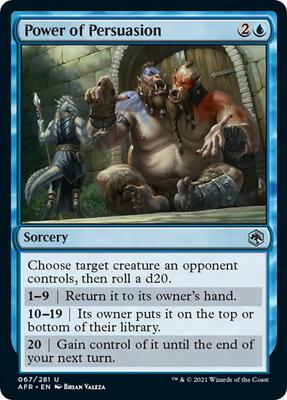 Power of Persuasion card from Adventures in the Forgotten Realms