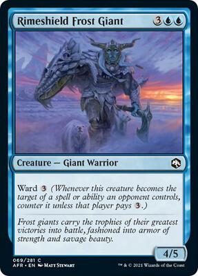 Rimeshield Frost Giant card from Adventures in the Forgotten Realms