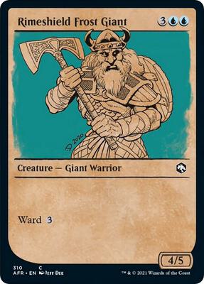 Rimeshield Frost Giant (Showcase) card from Adventures in the Forgotten Realms