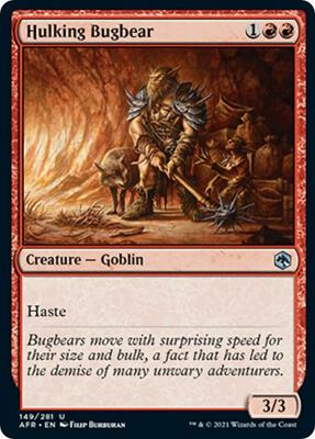 Hulking Bugbear card from Adventures in the Forgotten Realms