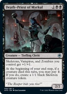 Death-Priest of Myrkul card from Adventures in the Forgotten Realms