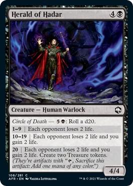 Herald of Hadar card from Adventures in the Forgotten Realms