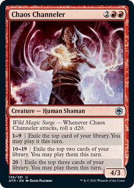 Chaos Channeler card from Adventures in the Forgotten Realms