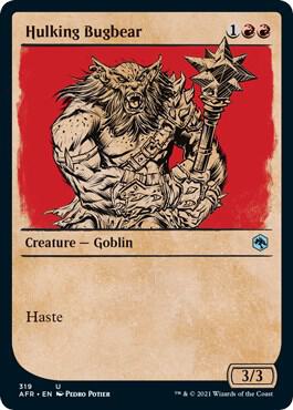 Hulking Bugbear (Showcase) card from Adventures in the Forgotten Realms