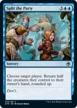 Split the Party card from Adventures in the Forgotten Realms