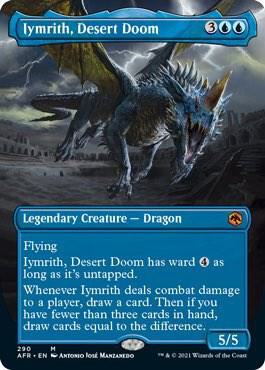 Iymrith, Desert Doom (Borderless) card from Adventures in the Forgotten Realms