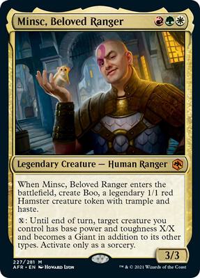 Minsc, Beloved Ranger card from Adventures in the Forgotten Realms