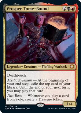 Prosper, Tome-Bound card from Commander: Adventures in the Forgotten Realms