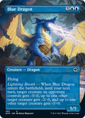 Blue Dragon (Borderless) card from Adventures in the Forgotten Realms