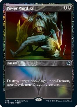 Power Word Kill card from Promo Pack: Adventures in the Forgotten Realms