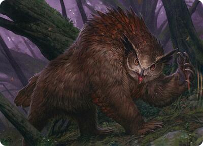 Owlbear Art Card card from Art Series: Adventures in the Forgotten Realms