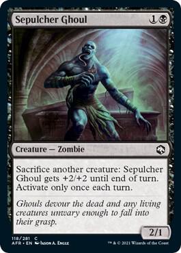 Sepulcher Ghoul card from Adventures in the Forgotten Realms