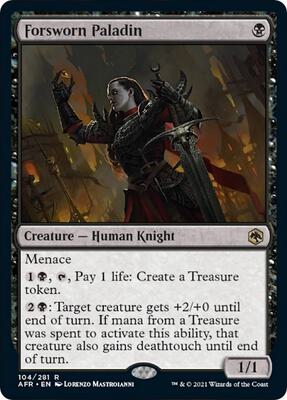 Forsworn Paladin card from Adventures in the Forgotten Realms
