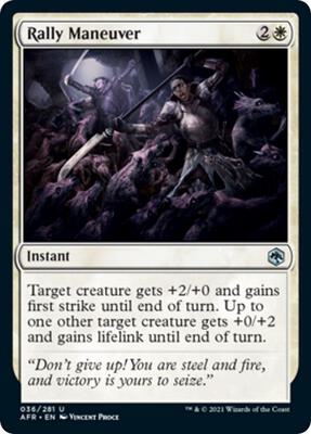 Rally Maneuver card from Adventures in the Forgotten Realms