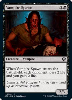 Vampire Spawn card from Adventures in the Forgotten Realms