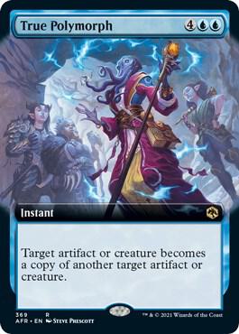 True Polymorph (Extended Art) card from Adventures in the Forgotten Realms