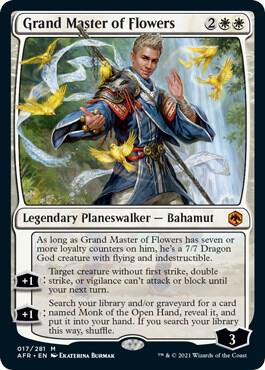 Grand Master of Flowers card from Adventures in the Forgotten Realms