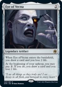 Eye of Vecna card from Adventures in the Forgotten Realms
