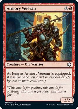 Armory Veteran card from Adventures in the Forgotten Realms