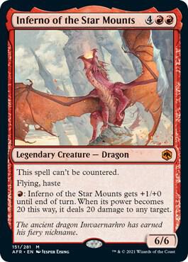 Inferno of the Star Mounts card from Adventures in the Forgotten Realms