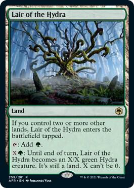Lair of the Hydra card from Adventures in the Forgotten Realms