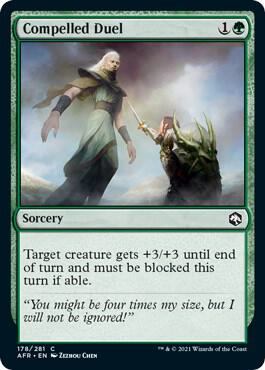 Compelled Duel card from Adventures in the Forgotten Realms