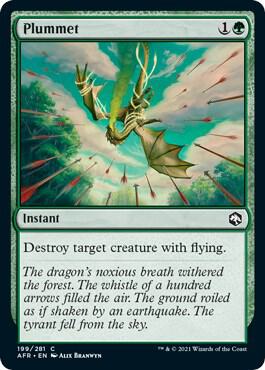 Plummet card from Adventures in the Forgotten Realms