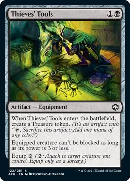 Thieves' Tools card from Adventures in the Forgotten Realms