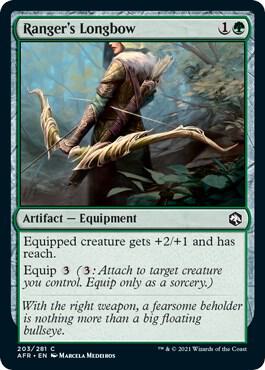 Ranger's Longbow card from Adventures in the Forgotten Realms