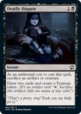 Deadly Dispute card from Adventures in the Forgotten Realms