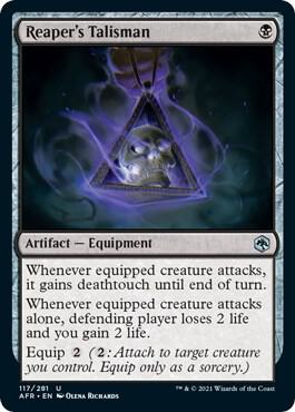 Reaper's Talisman card from Adventures in the Forgotten Realms