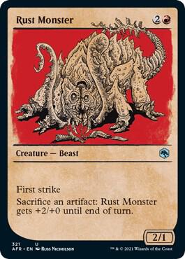 Rust Monster (Showcase) card from Adventures in the Forgotten Realms