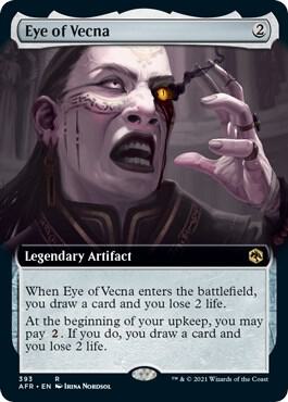 Eye of Vecna (Extended Art) card from Adventures in the Forgotten Realms
