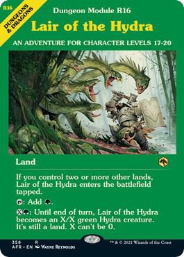 Lair of the Hydra (Dungeon Module) card from Adventures in the Forgotten Realms
