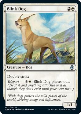 Blink Dog card from Adventures in the Forgotten Realms