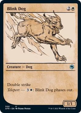 Blink Dog (Showcase) card from Adventures in the Forgotten Realms