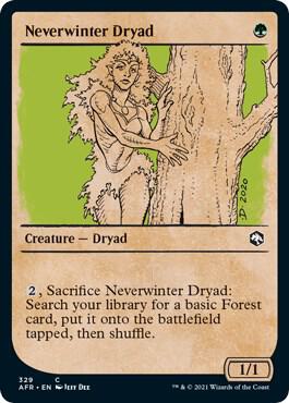 Neverwinter Dryad (Showcase) card from Adventures in the Forgotten Realms
