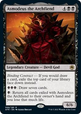 Asmodeus the Archfiend card from Adventures in the Forgotten Realms