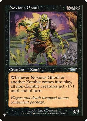 Noxious Ghoul card from The List Reprints