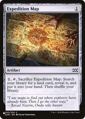 Expedition Map card from The List Reprints